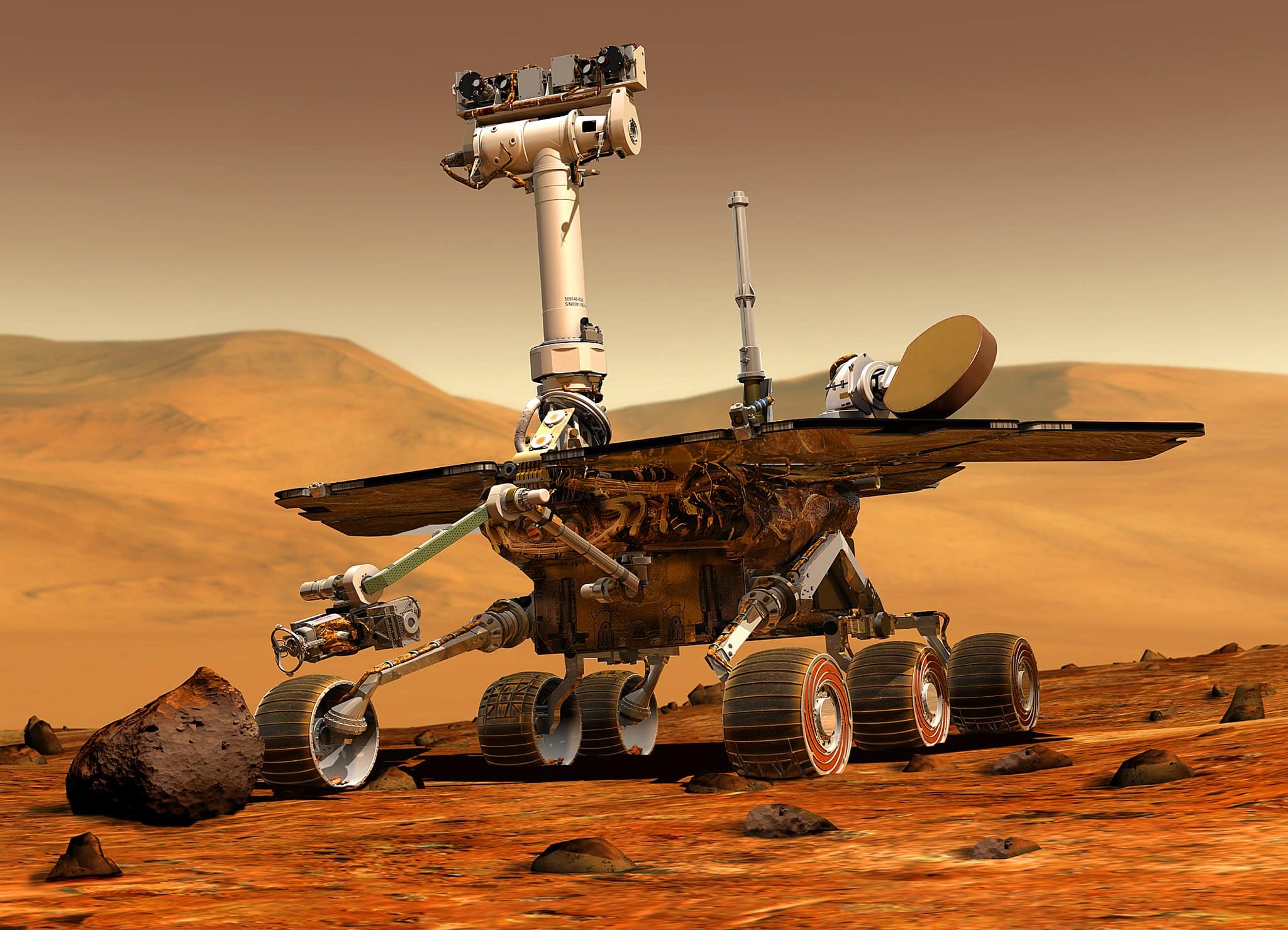 El astromóvil Opportunity en Marte